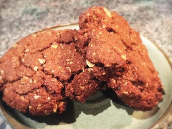 Dark Chocolate Anzac Biscuits