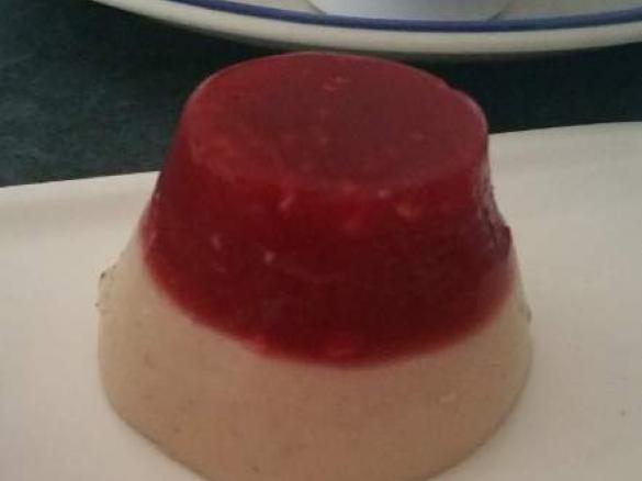 Raspberry and Vanilla Coconut Pannacotta