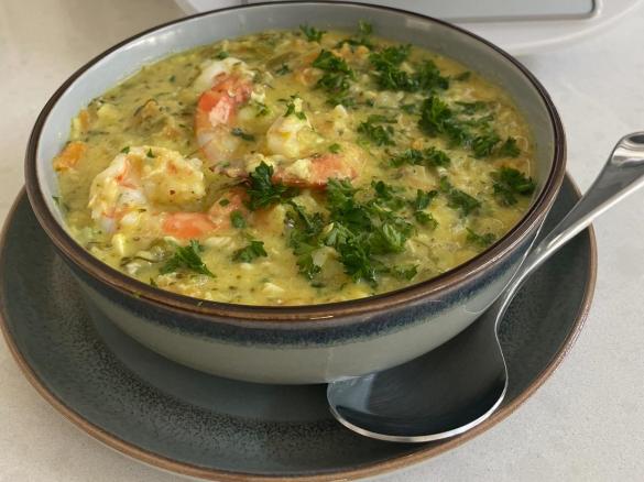 Keto Friendly Seafood Chowder