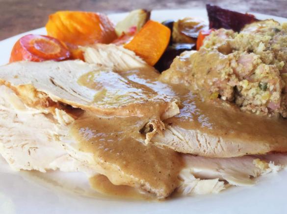 Christmas roast turkey