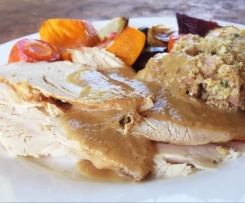 Christmas roast turkey