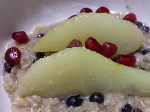 Chai Spiced Risotto with Ginger Pears