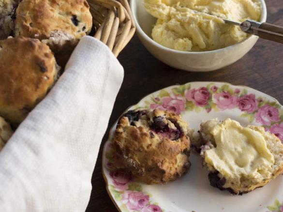 Apple & Blueberry Buttermilk Scones