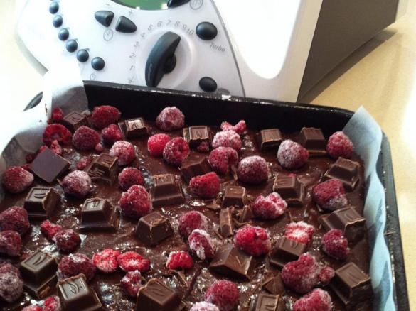 Chocolate Heaven (Brownies with Raspberries)