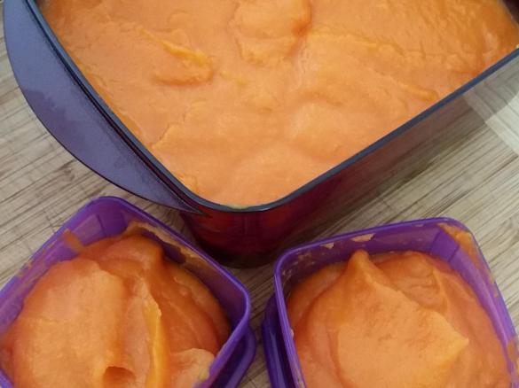 Sweet potato, Carrot and Apple Puree
