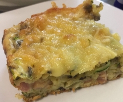 Zucchini Mushroom & Bacon Slice