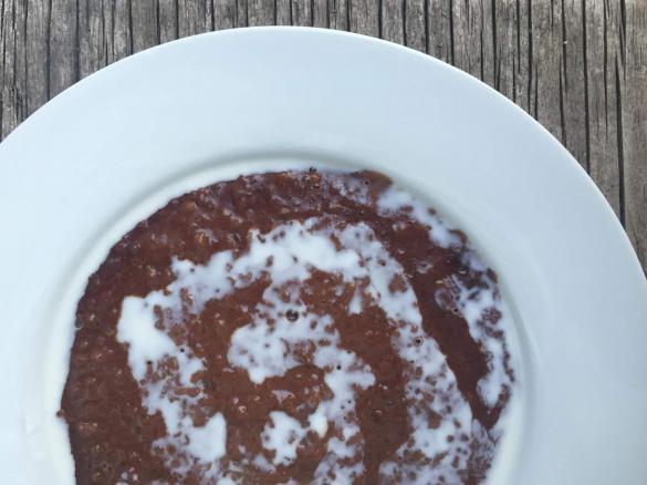 Champorado (Cocoa rice porridge)