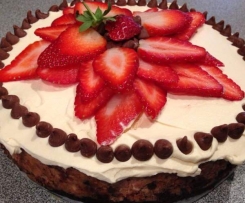 Strawberry & Chocolate Cheesecake