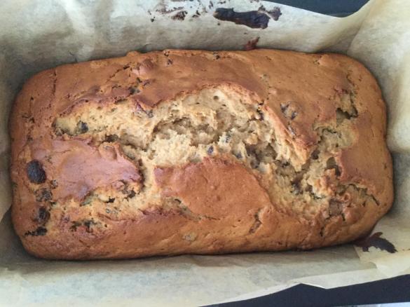 Banana bread with sultanas
