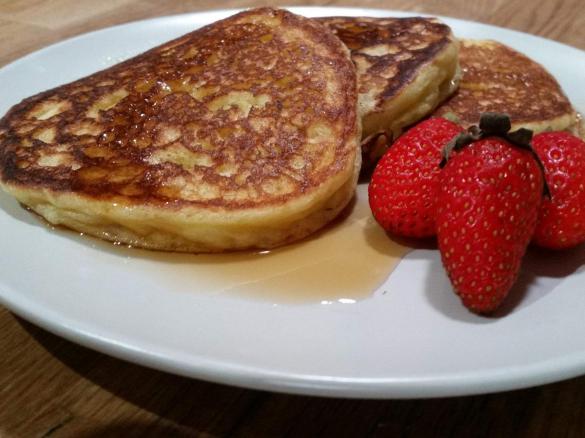 Fluffy Gluten Free Pancakes with Dairy Free Option.