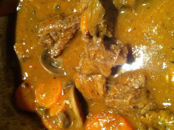 Beef, Carrot & Mushroom Casserole