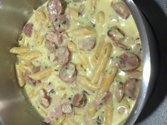 Sausage and Bacon Penne