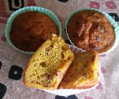 Fruit and pumpkin muffins, lovely and moist