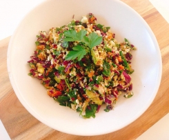 RAW RAINBOW SALAD with Tuna