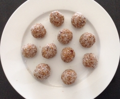 Protein balls- using left overs from almond milk!