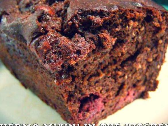 Choc Chia Raspberry Banana Bread