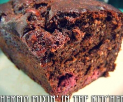 Choc Chia Raspberry Banana Bread