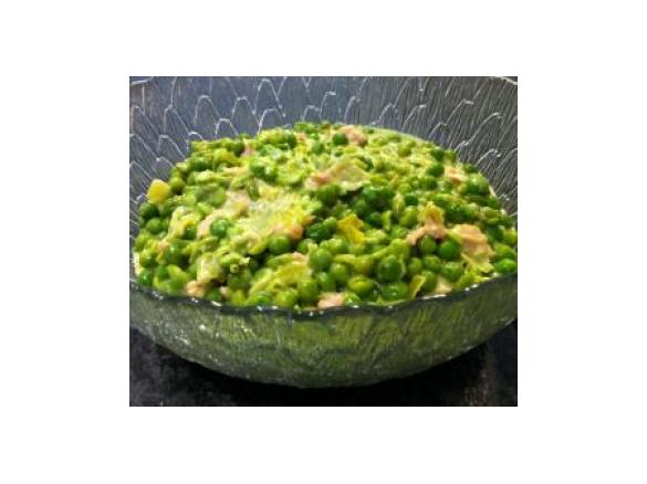 Peas in Creamy Mustard Sauce