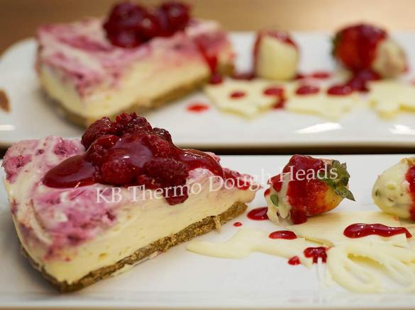 White Chocolate Raspberry Cheesecake