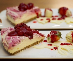 White Chocolate Raspberry Cheesecake