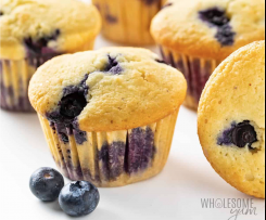 Keto Low Carb Paleo Blueberry Muffins