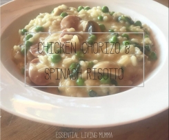 Chicken, Chorizo & Spinach Risotto - Essential Living Mumma