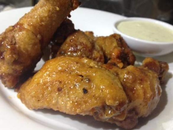 The Best Buffalo wings with Blue Cheese Sauce