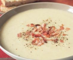 Variation  Creamy Cauliflower, Potato & Bacon Soup