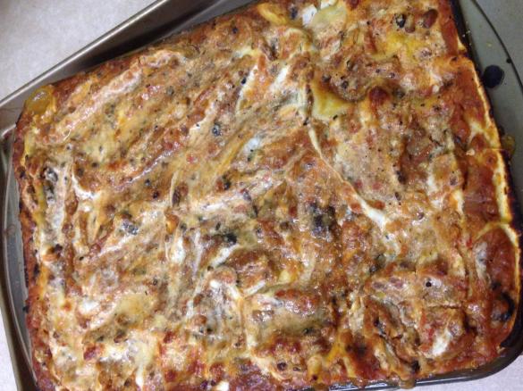 Lentil, Pumpkin and Olive Lasagne