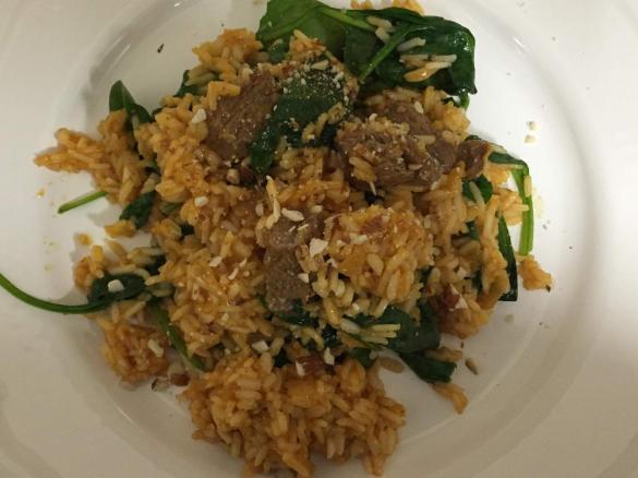 Lamb and Spinach Biryani