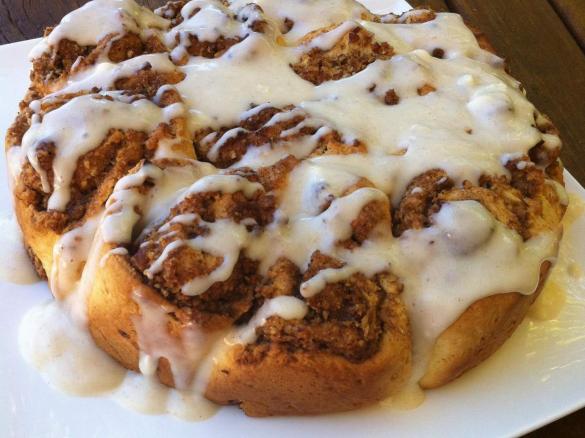 Hot Buttered Rum Cinnamon Pecan Scrolls