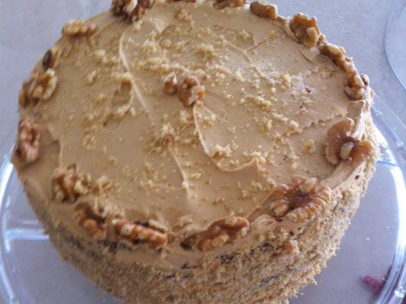 Coffee and Walnut cake 