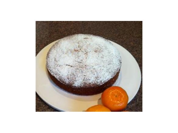 Mandarin, Macadamia and Polenta Cake