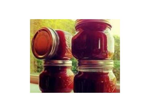 Rhubarb and apple jam