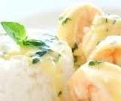 Hillbilly's Creamy Garlic Prawns