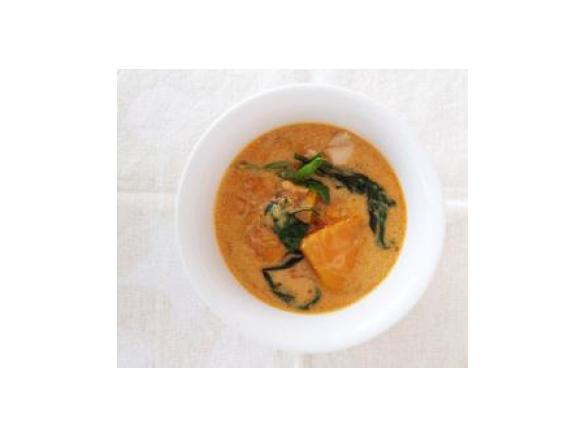 Penang Style Chicken with Green Peppercorns and Pumpkin