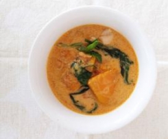 Penang Style Chicken with Green Peppercorns and Pumpkin