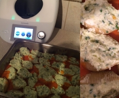 Ricotta and Zucchini filled pasta shells