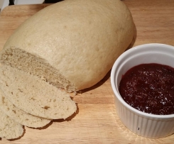 Strawberry jam with steamed bread
