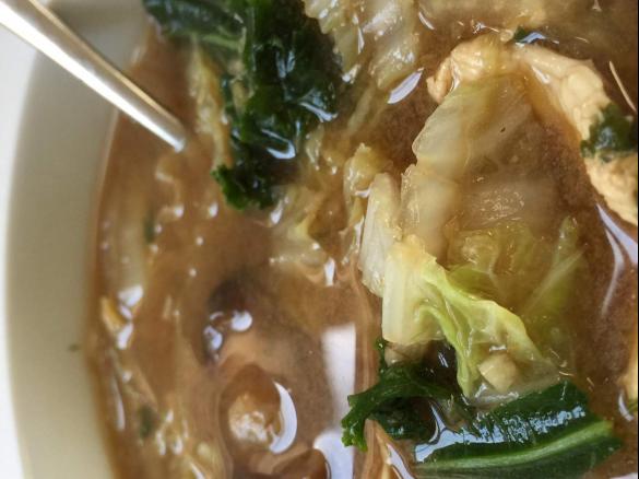 Chicken miso soup