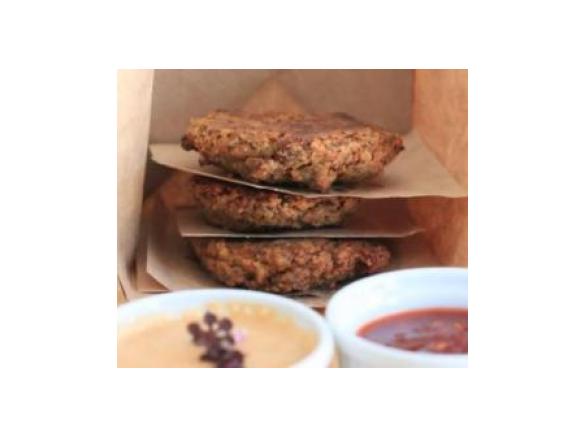 Oatey Burgers with Chilli Lime Dipping Sauce