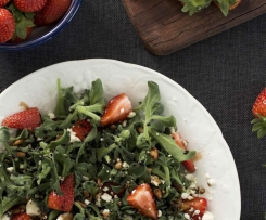 Ice plant salad with balsamic reduction