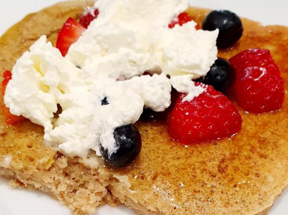 Banana apple and oat pancakes or pikelets