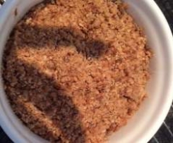 Apple and Sultana Crumble - Gluten & Dairy Free