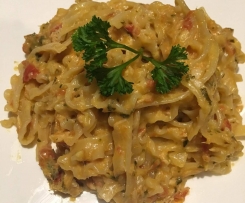 Creamy Hot Smoked Salmon Fettucine