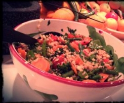 Brown Rice  Salad with Asian Dressing