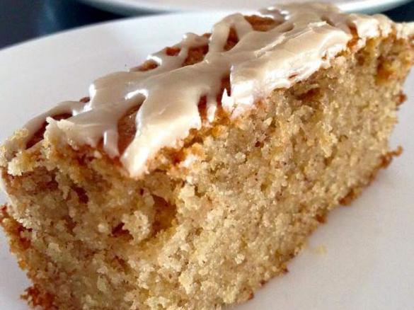 Ice Coffee and Almond Cake