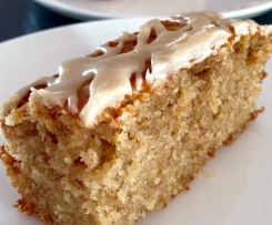 Ice Coffee and Almond Cake