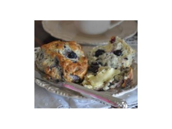 Blueberry and White Chocolate Scones