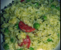Leek, Pesto & Chorizo Risotto